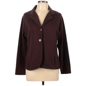 Bill Blass Sport Blazer Size L‎ Chocolate Brown Button Front Collared Pockets